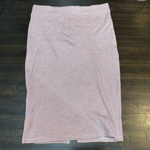 Zara Pink and White Pencil Skirt